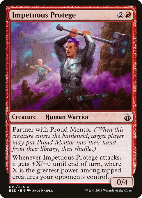 Impetuous Protege - Battlebond:  - 19 - Lightly Played