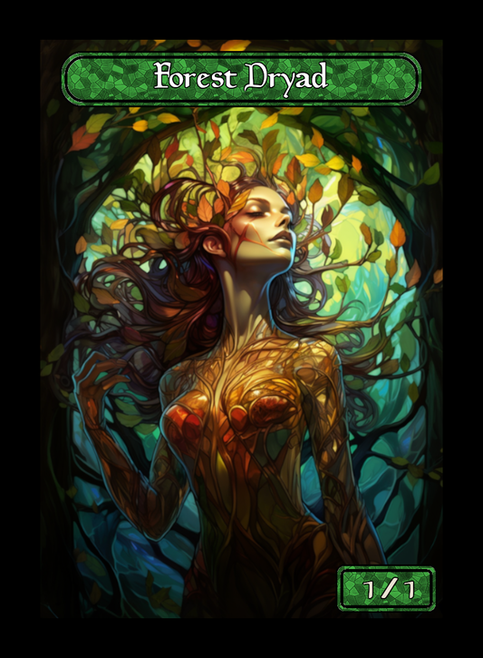 Forest_Dryad Stained Glass Token