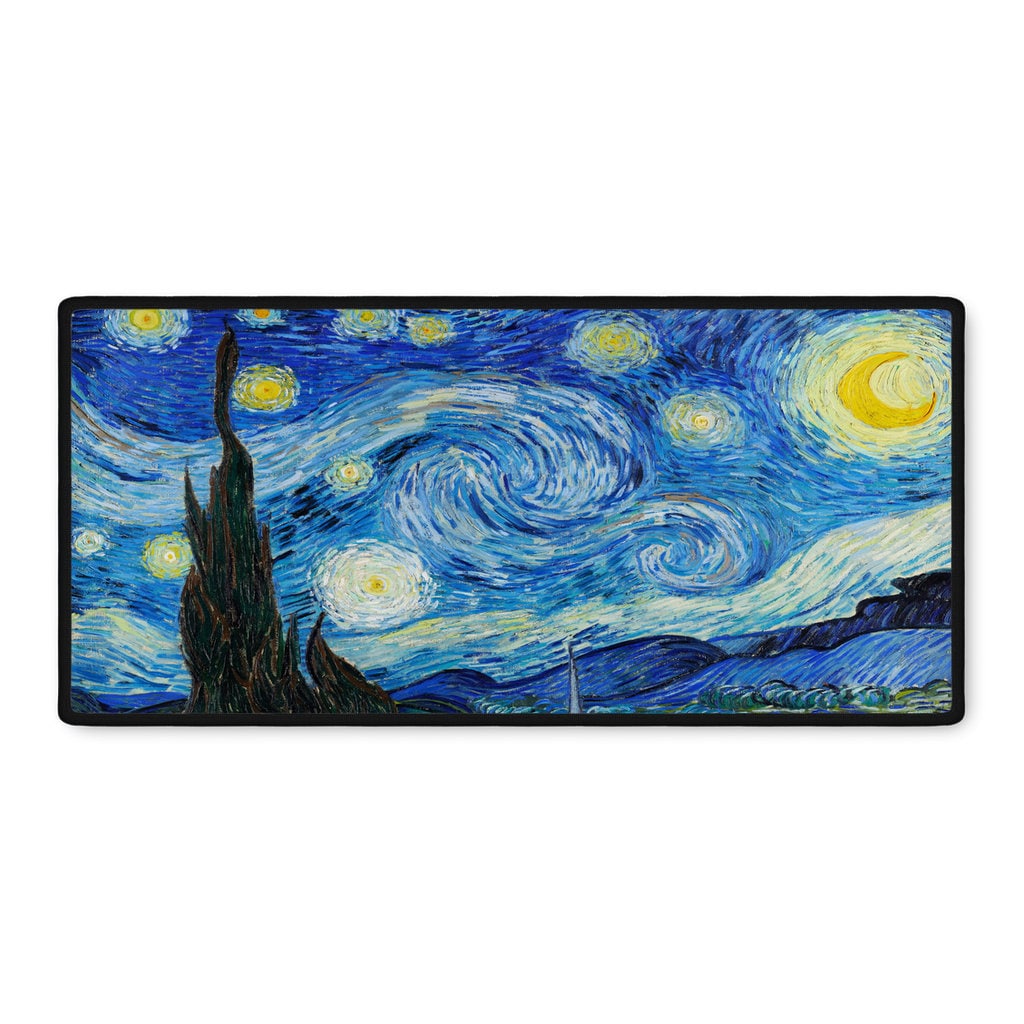 Vincent Van Gogh Starry Night 16" X 35" Gamer Mousepad