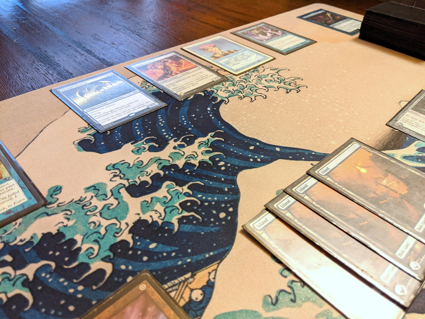 Under The Wave Off Kanagawa 14" X 24" Playmat For Tabletop, Ccg, Tcg, And Other Games