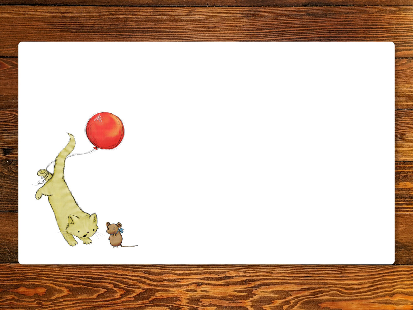 Cat And Mouse 14" X 24" Playmat For Tabletop Card Games, Rpgs, And Board Games