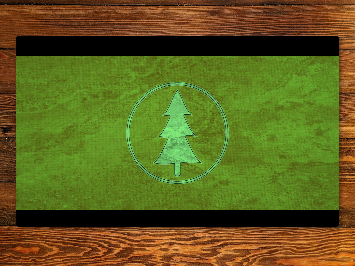 Green Mana Playmat - Forest14" X 24" Playmat For Card, Ccg, And Tabletop Games