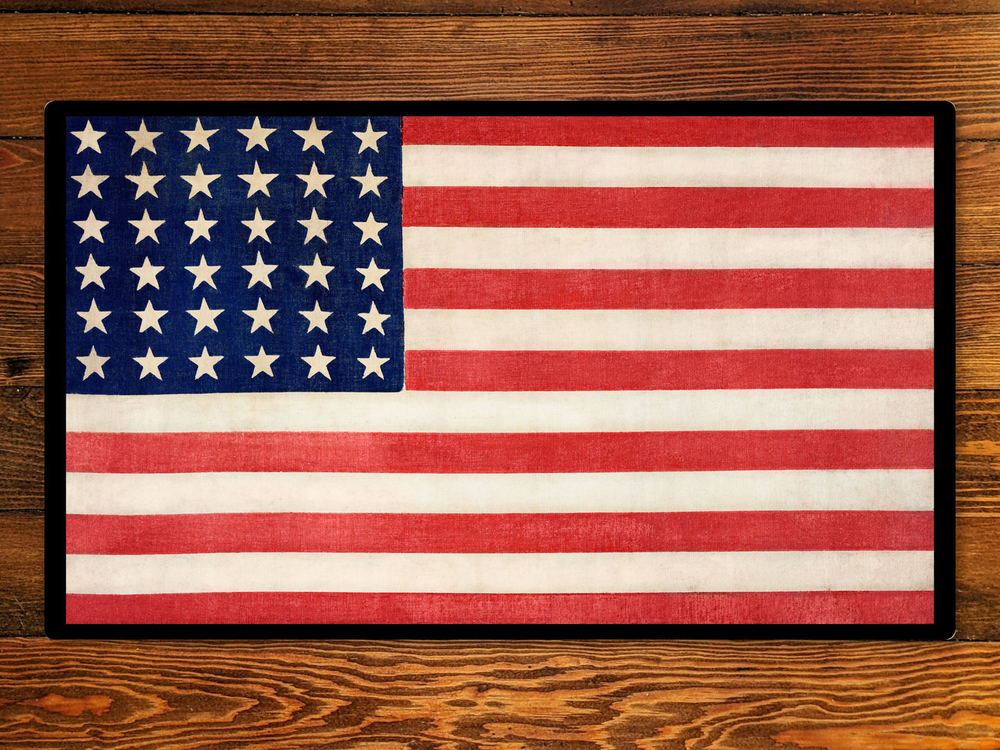 American Flag 14" X 24" Playmat For Tcg And Other Tabletop Games