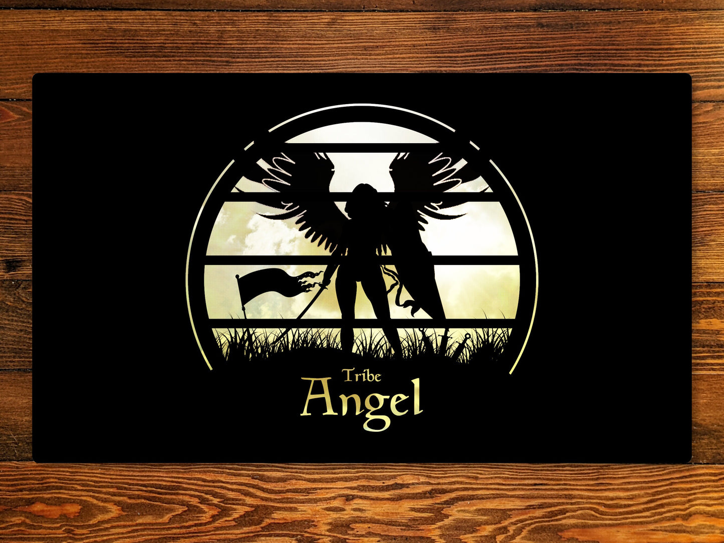 Angel Tribe 14" X 24" Playmat For Ccg And Other Tabletop Board Games