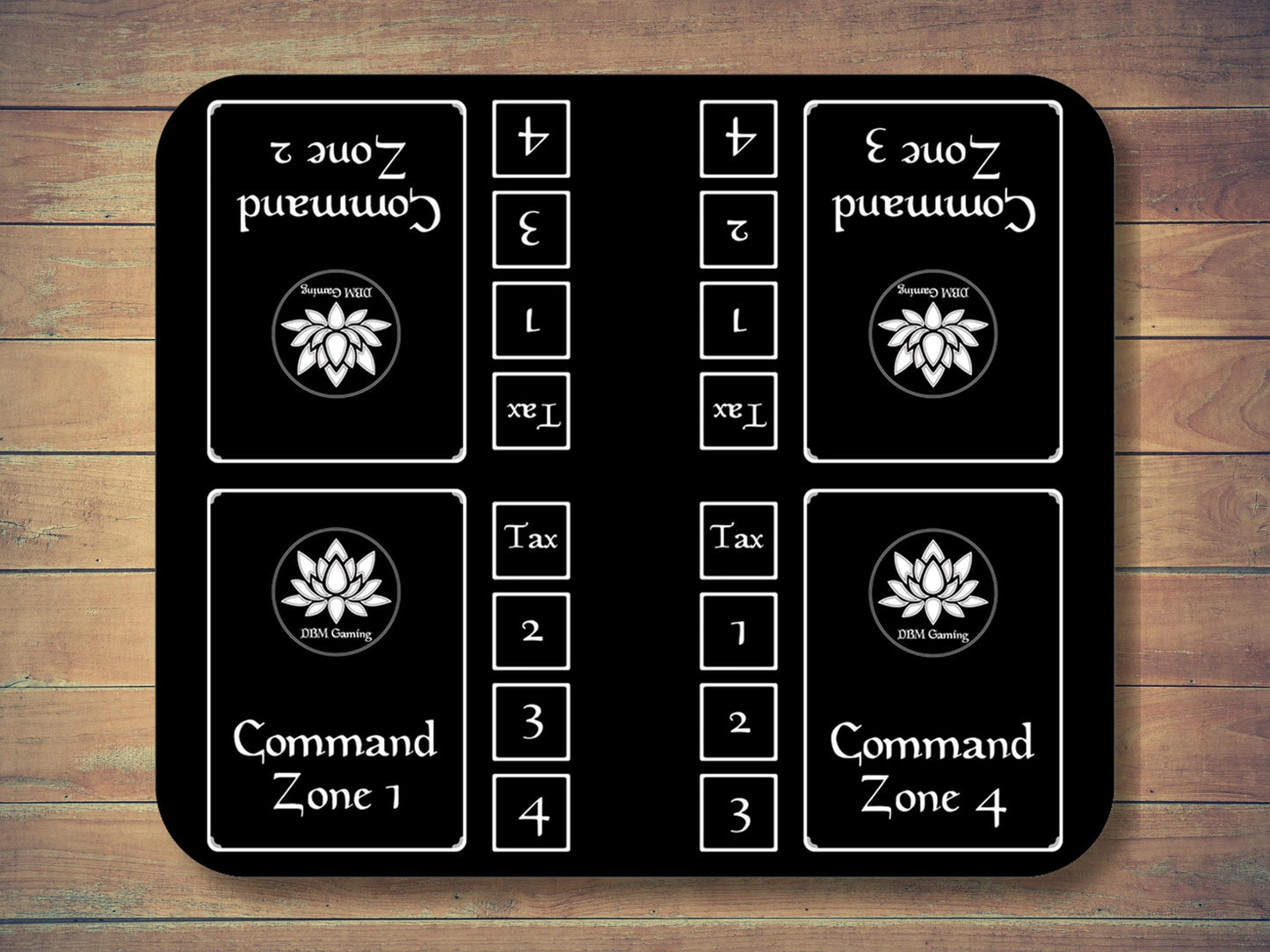 Magic Command Zone 7.75" X 9.25" Playmat Middle Mat Centerpiece For Commander And Edh Tabletop Card Games