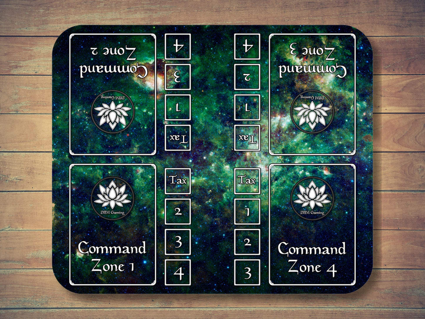 Magic Command Zone 7.75" X 9.25" Playmat Middle Mat Centerpiece For Commander And Edh Tabletop Card Games