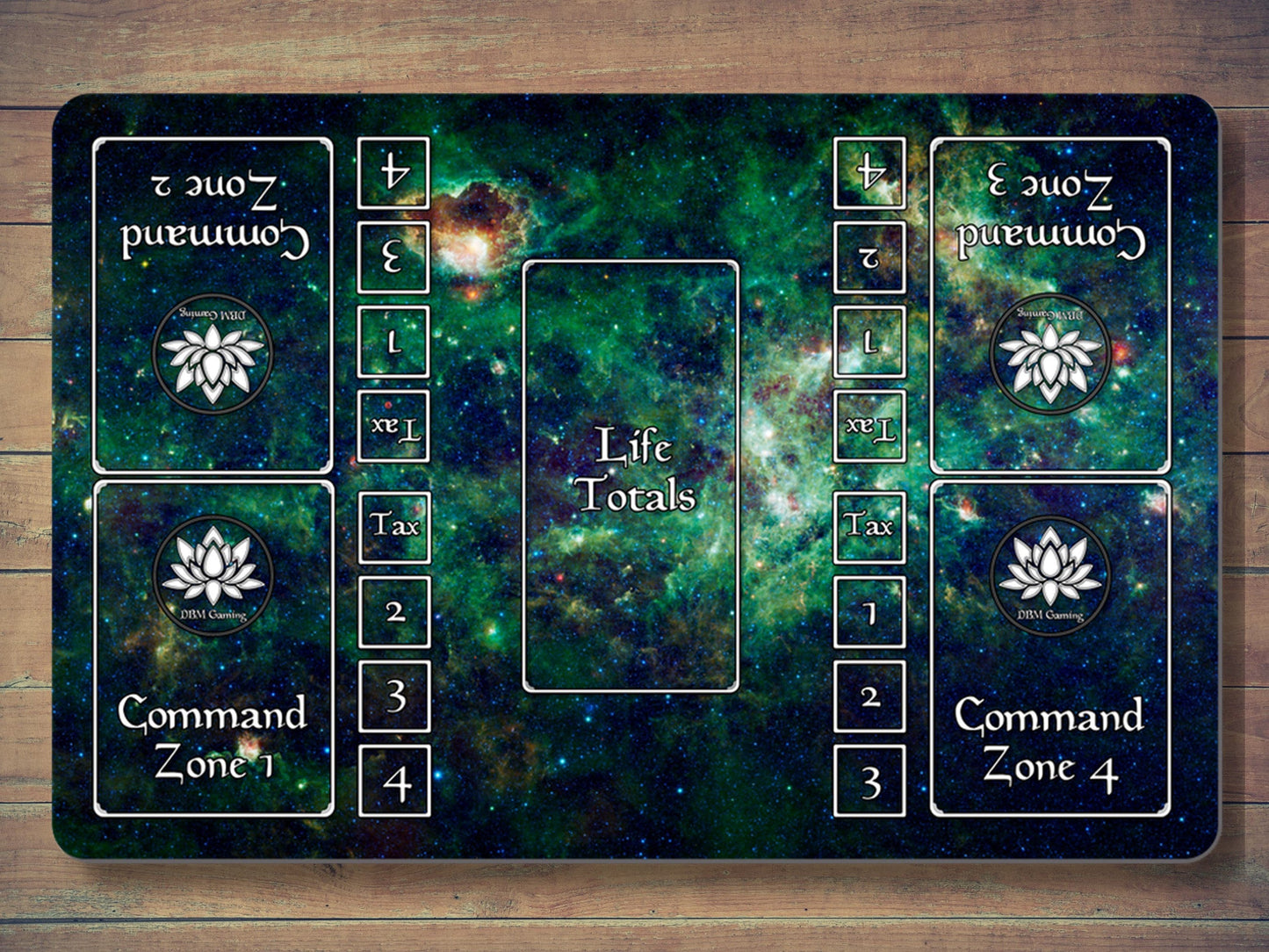 Magic Command Zone 10" X 16" Playmat | Large Middle Mat Centerpiece For Commander And Edh Tabletop Card Games | Multiple Colors Available