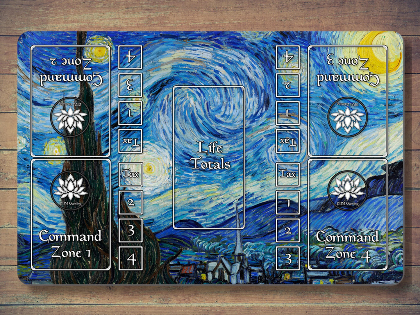 Magic Command Zone 10" X 16" Playmat | Large Middle Mat Centerpiece For Commander And Edh Tabletop Card Games | Multiple Colors Available