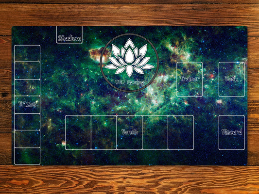 Trainer Board Layout 14" X 24" Trainer Playmat For Ccg And Other Tabletop Games