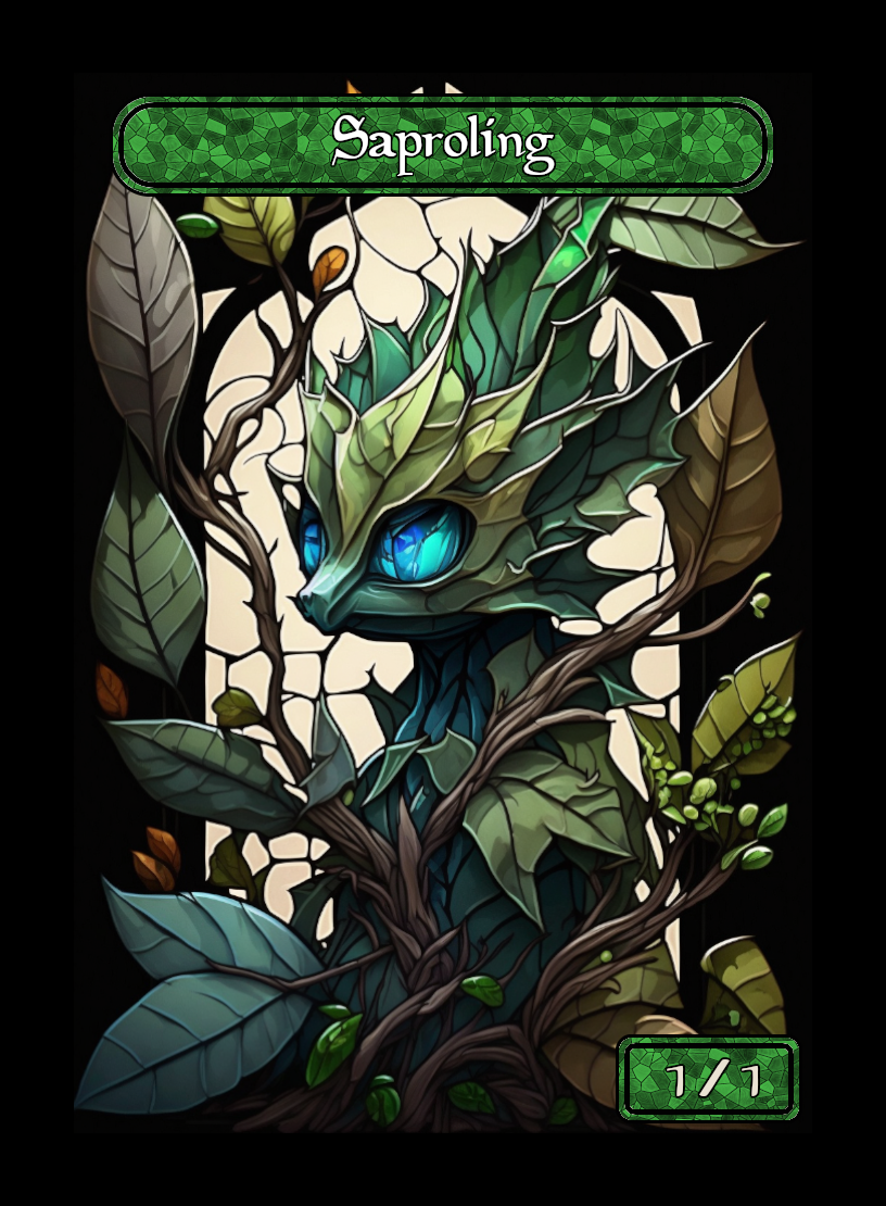 Saproling Stained Glass Token