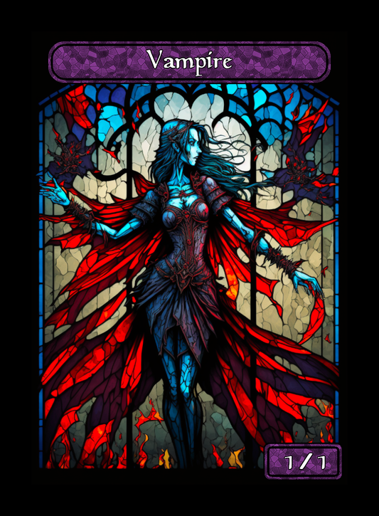 Vampire Stained Glass Token