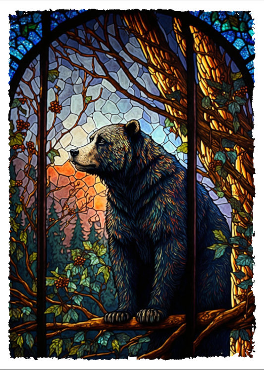 Bear Stained Glass Sleeve